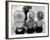 Models on Beach Wearing Different Designs of Straw Hats-Nina Leen-Framed Photographic Print