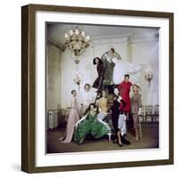 Models Posing in New Christian Dior Collection-Loomis Dean-Framed Photographic Print