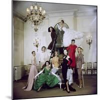 Models Posing in New Christian Dior Collection-Loomis Dean-Mounted Photographic Print