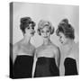 Models Posing in Wigs-Nina Leen-Stretched Canvas