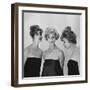 Models Posing in Wigs-Nina Leen-Framed Photographic Print