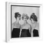 Models Posing in Wigs-Nina Leen-Framed Photographic Print