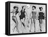 Models Sunbathing, Wearing Latest Beach Fashions-Nina Leen-Framed Stretched Canvas