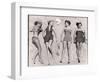 Models Sunbathing, Wearing Latest Beach Fashions-Nina Leen-Framed Photographic Print