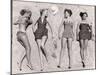 Models Sunbathing, Wearing Latest Beach Fashions-Nina Leen-Mounted Photographic Print