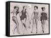 Models Sunbathing, Wearing Latest Beach Fashions-Nina Leen-Framed Stretched Canvas