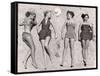 Models Sunbathing, Wearing Latest Beach Fashions-Nina Leen-Framed Stretched Canvas