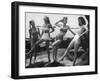 Models Wearing "California" Bathing Suits, with No Shoulder Straps and Minimum Diaper Style Pants-Walter Sanders-Framed Photographic Print