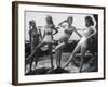 Models Wearing "California" Bathing Suits, with No Shoulder Straps and Minimum Diaper Style Pants-Walter Sanders-Framed Photographic Print