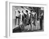 Models Wearing Checked Outfits, Newest Fashion For Sports Wear, at Roosevelt Raceway-Nina Leen-Framed Photographic Print