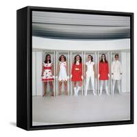 Models Wearing Fashions Designed by Andre Courreges-Bill Ray-Framed Stretched Canvas