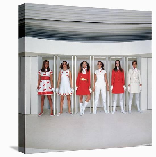 Models Wearing Fashions Designed by Andre Courreges-Bill Ray-Stretched Canvas