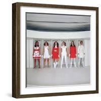 Models Wearing Fashions Designed by Andre Courreges-Bill Ray-Framed Photographic Print