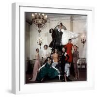 Models Wearing Latest Dress Designs from Christian Dior-Loomis Dean-Framed Premium Photographic Print