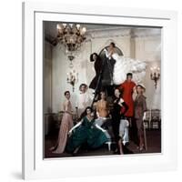 Models Wearing Latest Dress Designs from Christian Dior-Loomis Dean-Framed Photographic Print