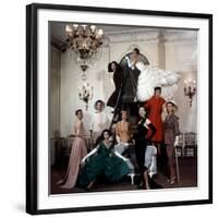 Models Wearing Latest Dress Designs from Christian Dior-Loomis Dean-Framed Photographic Print