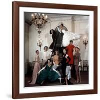 Models Wearing Latest Dress Designs from Christian Dior-Loomis Dean-Framed Photographic Print