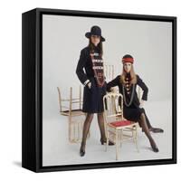 Models Wearing Military Inspired Coats Designed by Jeanne Lanvin-Bill Ray-Framed Stretched Canvas