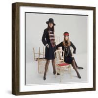 Models Wearing Military Inspired Coats Designed by Jeanne Lanvin-Bill Ray-Framed Photographic Print