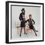 Models Wearing Military Inspired Coats Designed by Jeanne Lanvin-Bill Ray-Framed Photographic Print