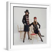 Models Wearing Military Inspired Coats Designed by Jeanne Lanvin-Bill Ray-Framed Photographic Print