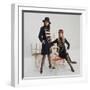 Models Wearing Military Inspired Coats Designed by Jeanne Lanvin-Bill Ray-Framed Photographic Print