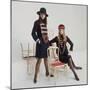 Models Wearing Military Inspired Coats Designed by Jeanne Lanvin-Bill Ray-Mounted Photographic Print