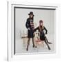 Models Wearing Military Inspired Coats Designed by Jeanne Lanvin-Bill Ray-Framed Photographic Print