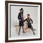 Models Wearing Military Inspired Coats Designed by Jeanne Lanvin-Bill Ray-Framed Photographic Print