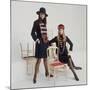 Models Wearing Military Inspired Coats Designed by Jeanne Lanvin-Bill Ray-Mounted Photographic Print