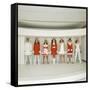 Models Wearing Red and White Ready-To-Wear Fashions Designed by Andre Courreges, 1968-Bill Ray-Framed Stretched Canvas