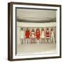 Models Wearing Red and White Ready to Wear Fashions Designed by Andre Courreges-Bill Ray-Framed Photographic Print
