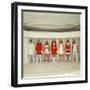 Models Wearing Red and White Ready to Wear Fashions Designed by Andre Courreges-Bill Ray-Framed Photographic Print