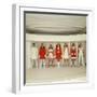 Models Wearing Red and White Ready to Wear Fashions Designed by Andre Courreges-Bill Ray-Framed Photographic Print