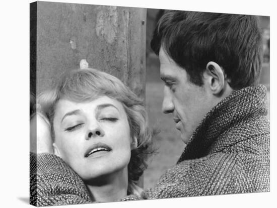 Moderato Cantabile SEVEN DAYS... SEVEN NIGHTS by Peter Brook with Jeanne Moreau and Jean-Paul Belmo-null-Stretched Canvas