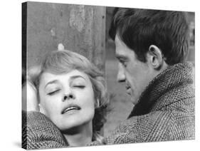 Moderato Cantabile SEVEN DAYS... SEVEN NIGHTS by Peter Brook with Jeanne Moreau and Jean-Paul Belmo-null-Stretched Canvas