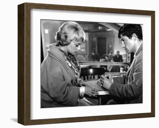 Moderato Cantabile SEVEN DAYS... SEVEN NIGHTS by PeterBrook with Jeanne Moreau and Jean-Paul Belmon-null-Framed Photo