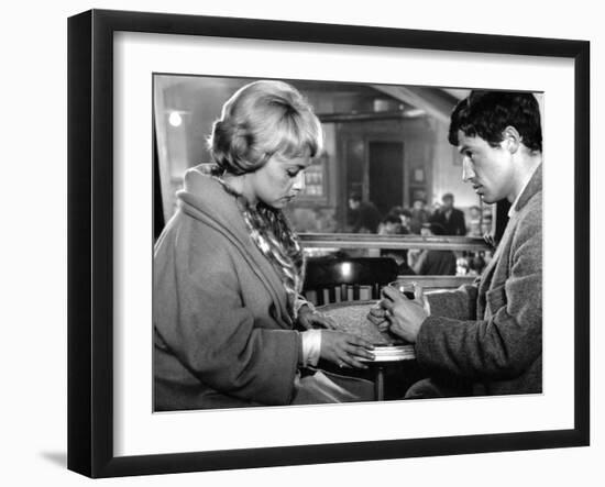 Moderato Cantabile SEVEN DAYS... SEVEN NIGHTS by PeterBrook with Jeanne Moreau and Jean-Paul Belmon-null-Framed Photo