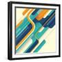 Modern Abstract Illustration in Color. Vector Illustration.-Radoman Durkovic-Framed Art Print