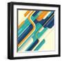 Modern Abstract Illustration in Color. Vector Illustration.-Radoman Durkovic-Framed Art Print