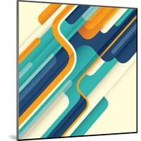 Modern Abstract Illustration in Color. Vector Illustration.-Radoman Durkovic-Mounted Art Print