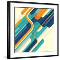 Modern Abstract Illustration in Color. Vector Illustration.-Radoman Durkovic-Framed Art Print