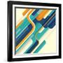 Modern Abstract Illustration in Color. Vector Illustration.-Radoman Durkovic-Framed Art Print