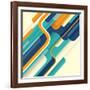 Modern Abstract Illustration in Color. Vector Illustration.-Radoman Durkovic-Framed Art Print