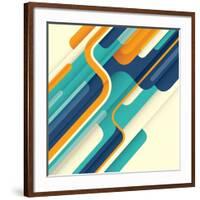 Modern Abstract Illustration in Color. Vector Illustration.-Radoman Durkovic-Framed Art Print
