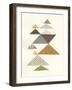 Modern Abstract Triangles II-Courtney Prahl-Framed Art Print