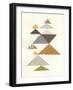 Modern Abstract Triangles II-Courtney Prahl-Framed Art Print