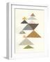 Modern Abstract Triangles II-Courtney Prahl-Framed Art Print