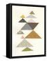 Modern Abstract Triangles II-Courtney Prahl-Framed Stretched Canvas