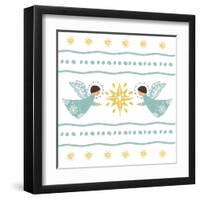 Modern Angel Pattern I-Lanie Loreth-Framed Art Print